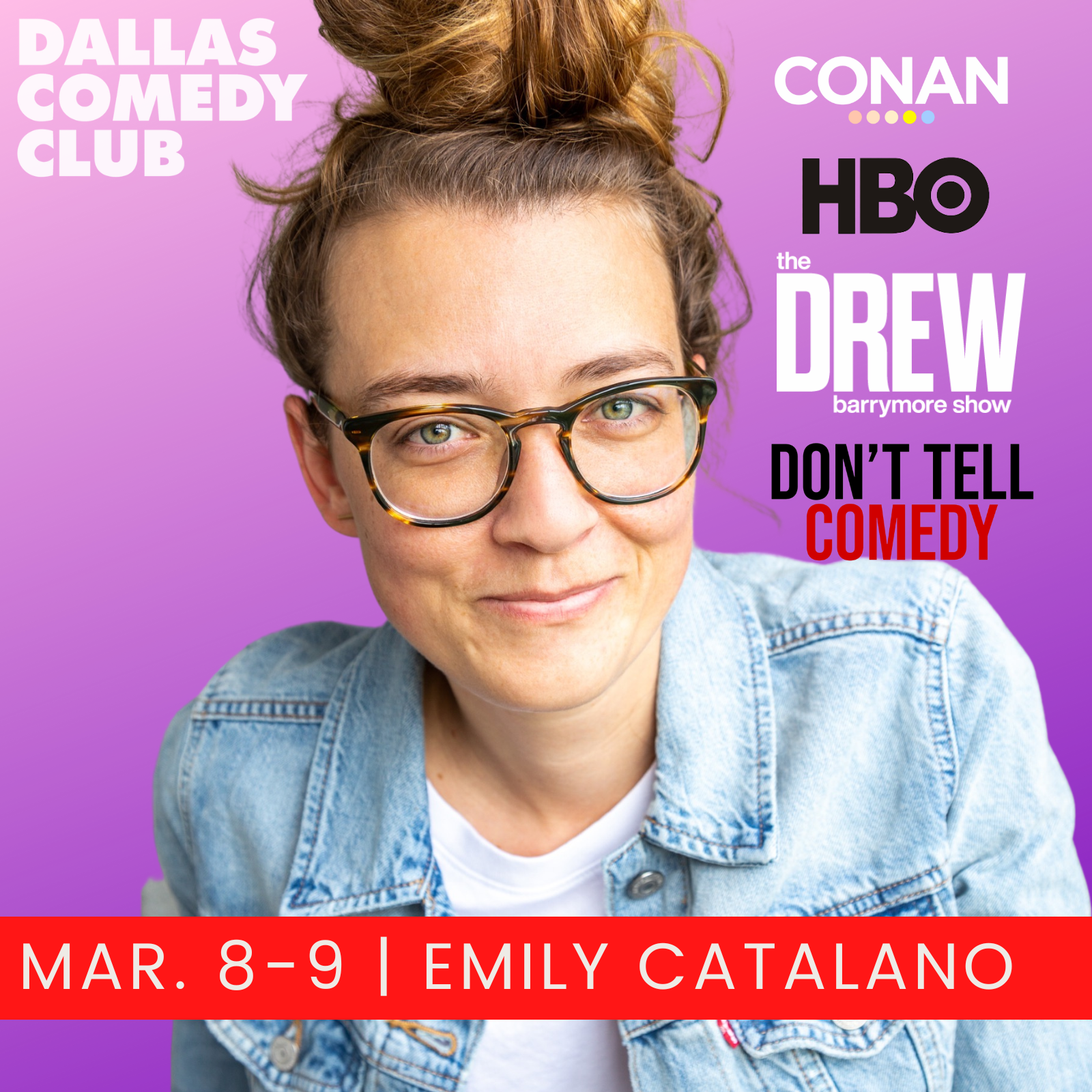Emily Catalano at Dallas Comedy Club
