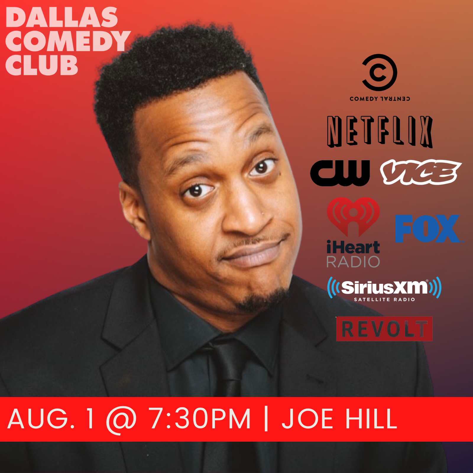 Joe Hill at Dallas Comedy Club