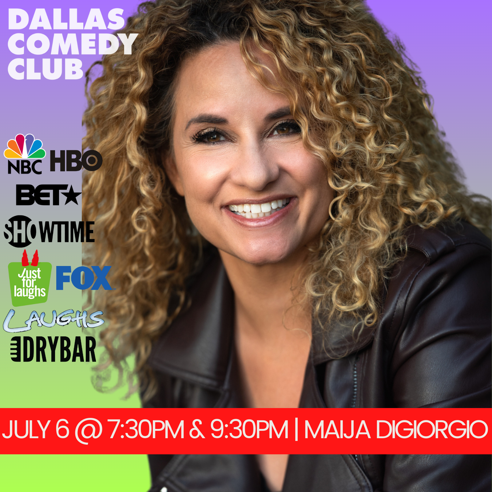 Maija DiGiorgio at Dallas Comedy Club