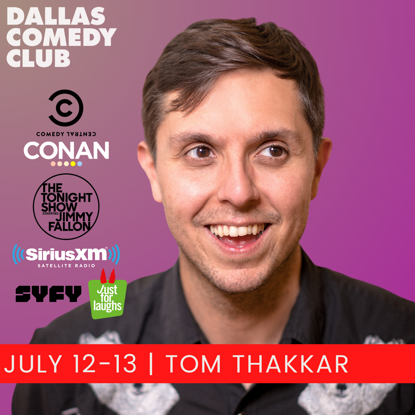 Tom Thakkar at Dallas Comedy Club